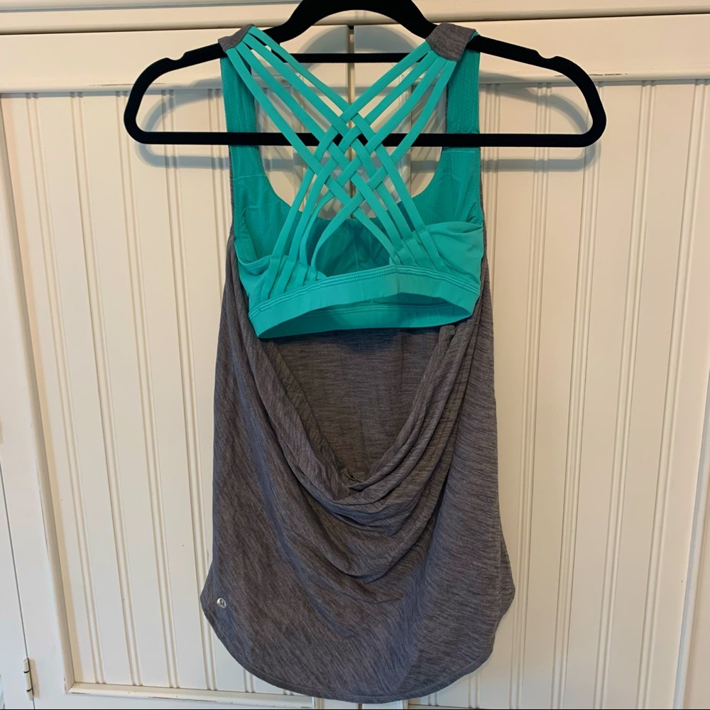 Lululemon Cross Back Tank with Built In Sports Bra